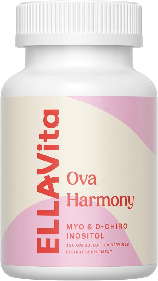 Myo & D Chiro Inositol Capsules for Ovarian Function Support - Hormonal Balance Supplement with 40:1 Ratio - 120 Capsules