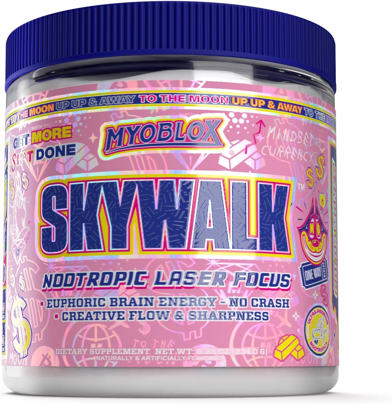 MyoBlox Skywalk Nootropic Brain Supplement - 40 Scoops, Color Money