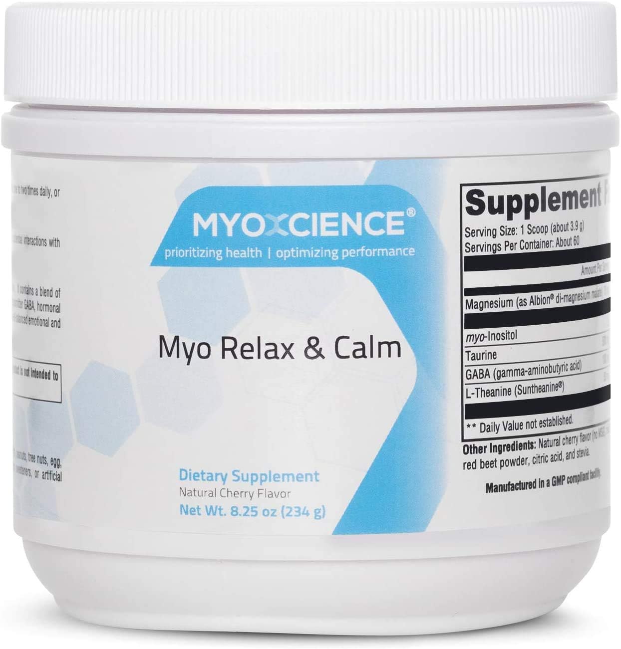 Myoxcience Myo Relax Supplement - Unflavored Formula for Muscle Support