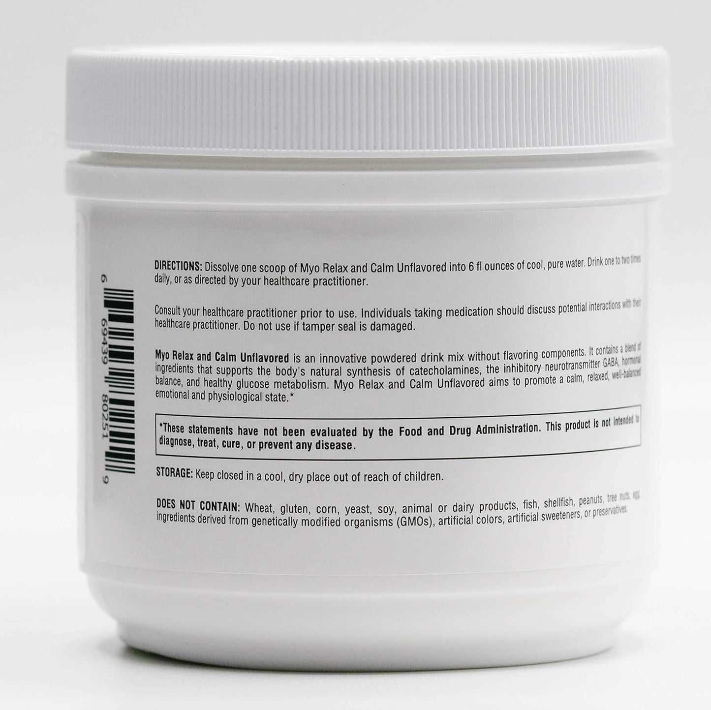 Myoxcience Myo Relax Supplement - Unflavored Formula for Muscle Support