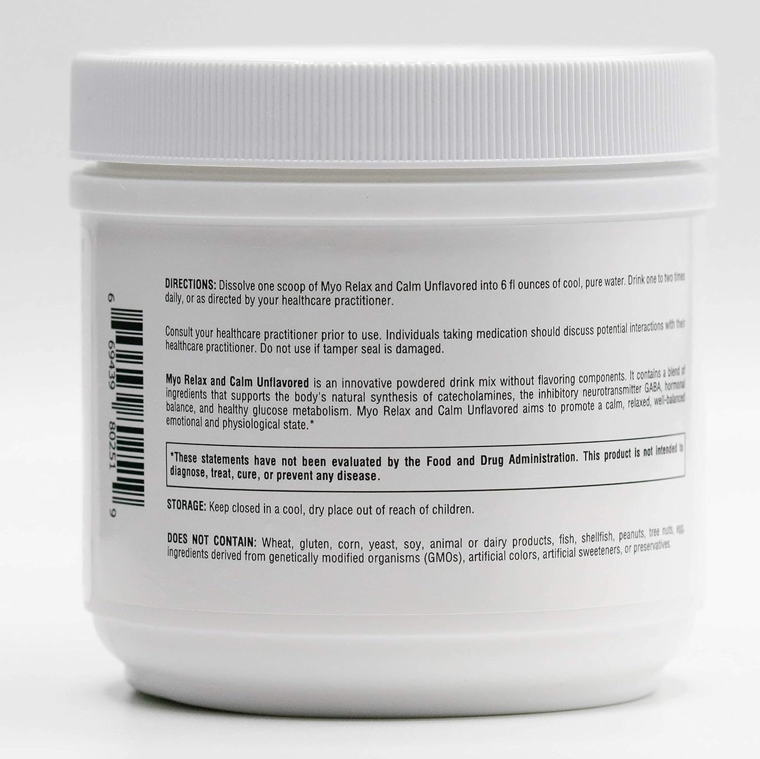 Myoxcience Myo Relax Supplement - Unflavored Formula for Muscle Support