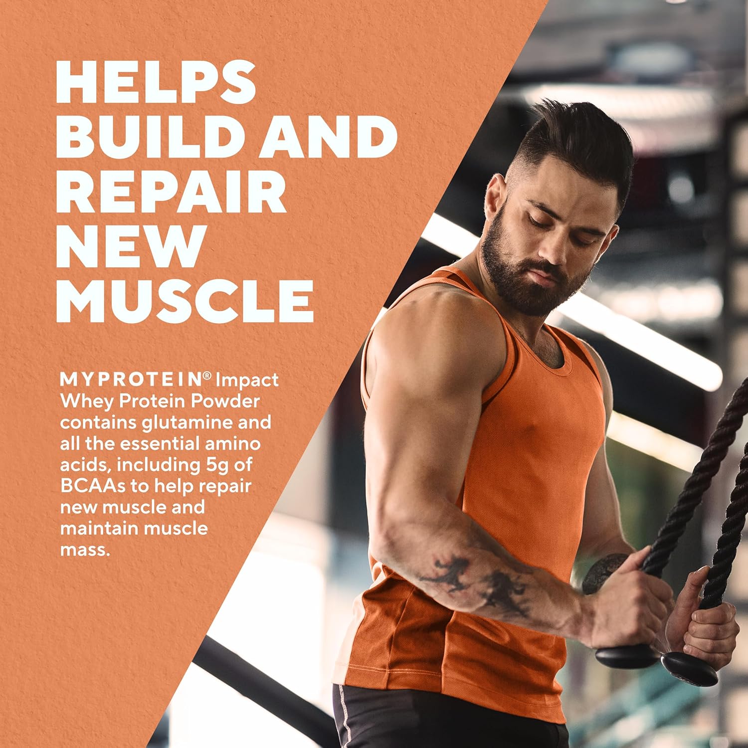 Myprotein Cookies & Cream Impact Whey Protein Powder - 2.2 Lbs (32 Servings) - 22g Protein & 5g BCAA Per Serving - Protein Shake for Enhanced Performance - BoostGo Australia
