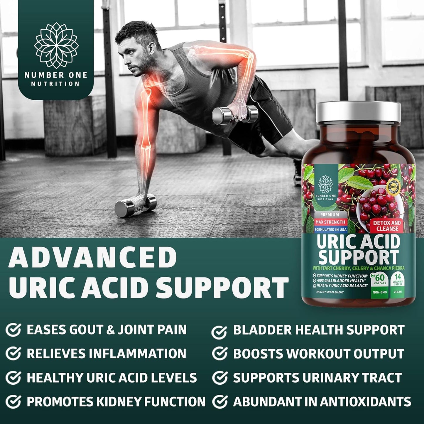 N1N Premium Uric Acid Support & Men's Multivitamins - Natural Energy & Prostate Health - 2 Pack Bundle - BoostGo Australia
