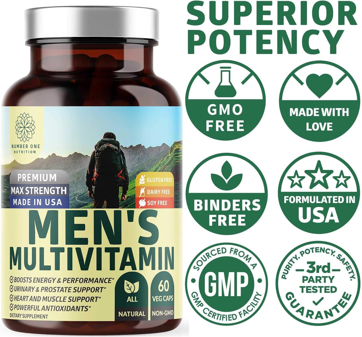 N1N Premium Uric Acid Support & Men's Multivitamins - Natural Energy & Prostate Health - 2 Pack Bundle - BoostGo Australia