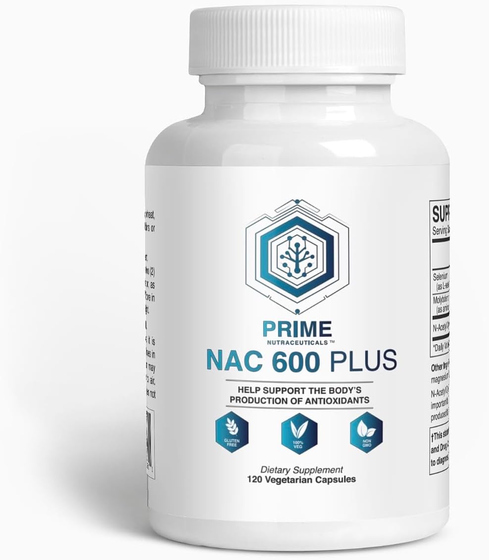 NAC 600mg Supplement with Selenium and Molybdenum for Lung, Liver, Immune, and Cognitive Health