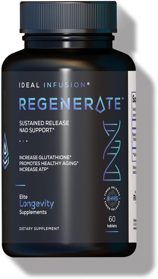 NAD & NR Biosynthesis Supplement for Cardiovascular Health & Muscle Vitality - Sustained Release Formula with ATP Boost (60 Servings)