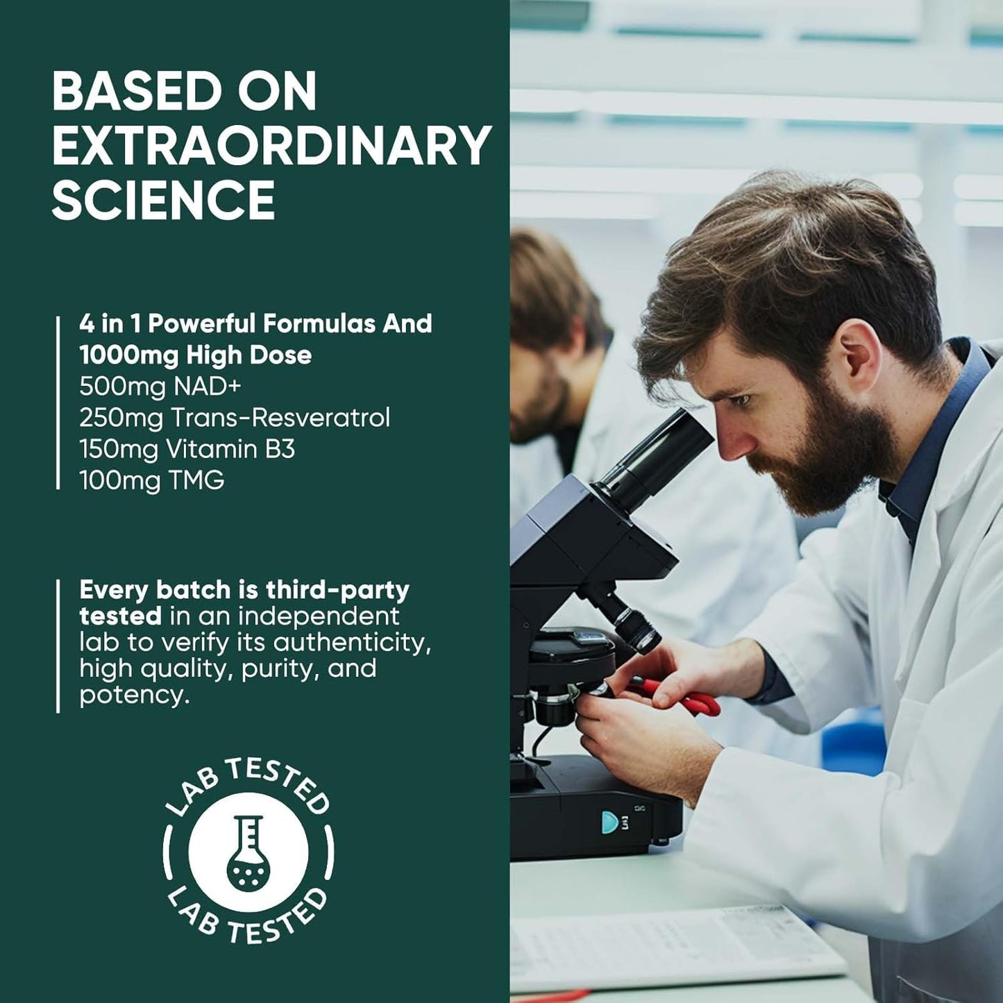 NAD+ & Resveratrol Supplement for Cellular Energy & Aging Defense - 120 Softgels