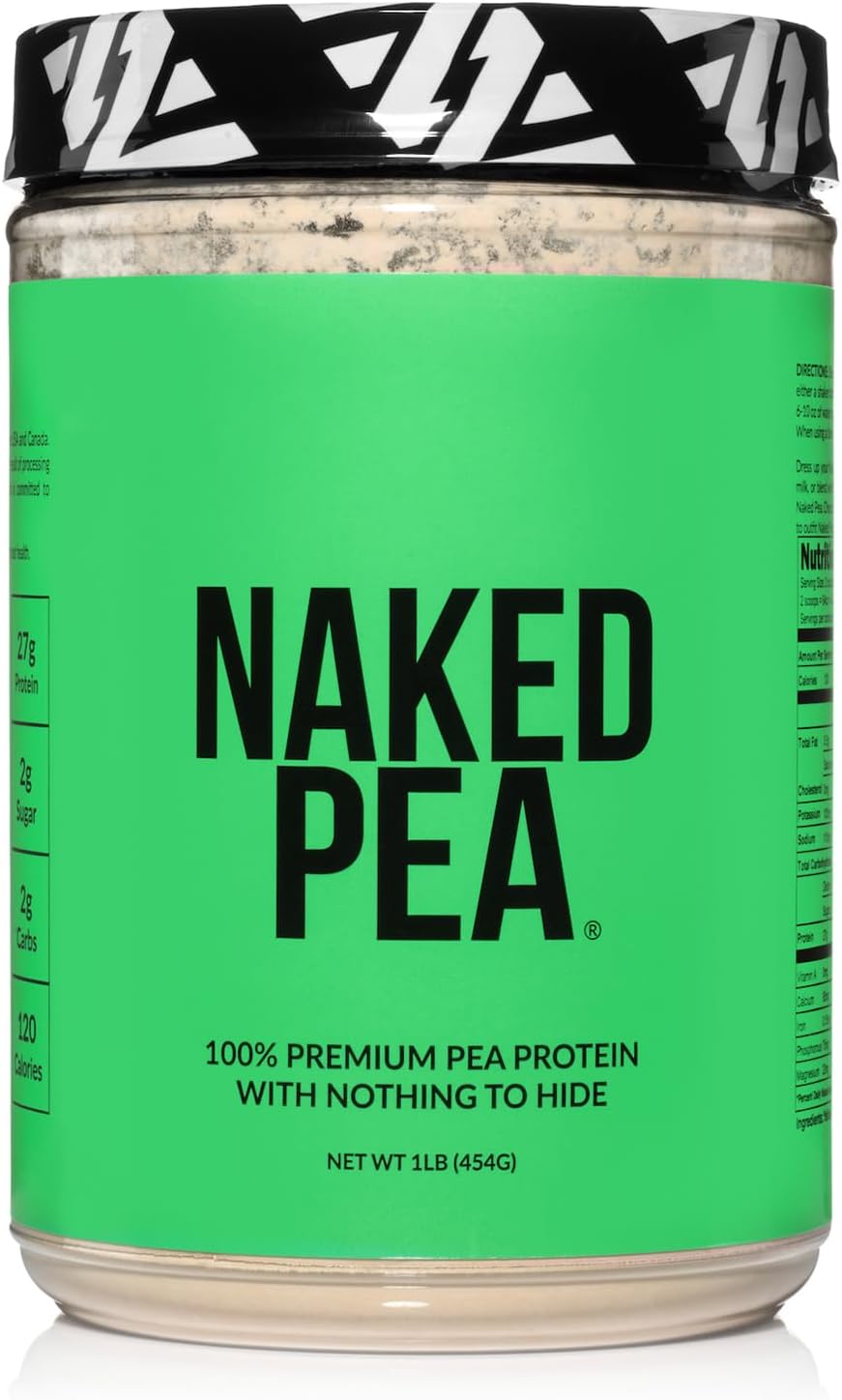 Naked Pea Protein Isolate - Plant-Based, Vegan & Vegetarian Protein Powder - Non-GMO, Gluten-Free, Easy to Digest - 15 Servings