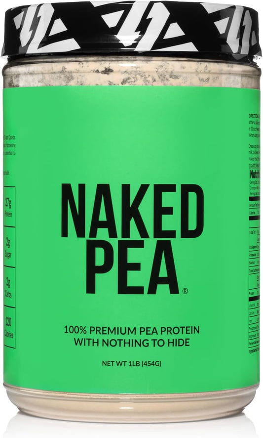 Naked Pea Protein Isolate - Plant-Based, Vegan & Vegetarian Protein Powder - Non-GMO, Gluten-Free, Easy to Digest - 15 Servings