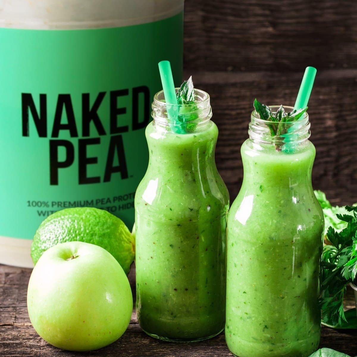 Naked Pea Protein Isolate - Plant-Based, Vegan & Vegetarian Protein Powder - Non-GMO, Gluten-Free, Easy to Digest - 15 Servings