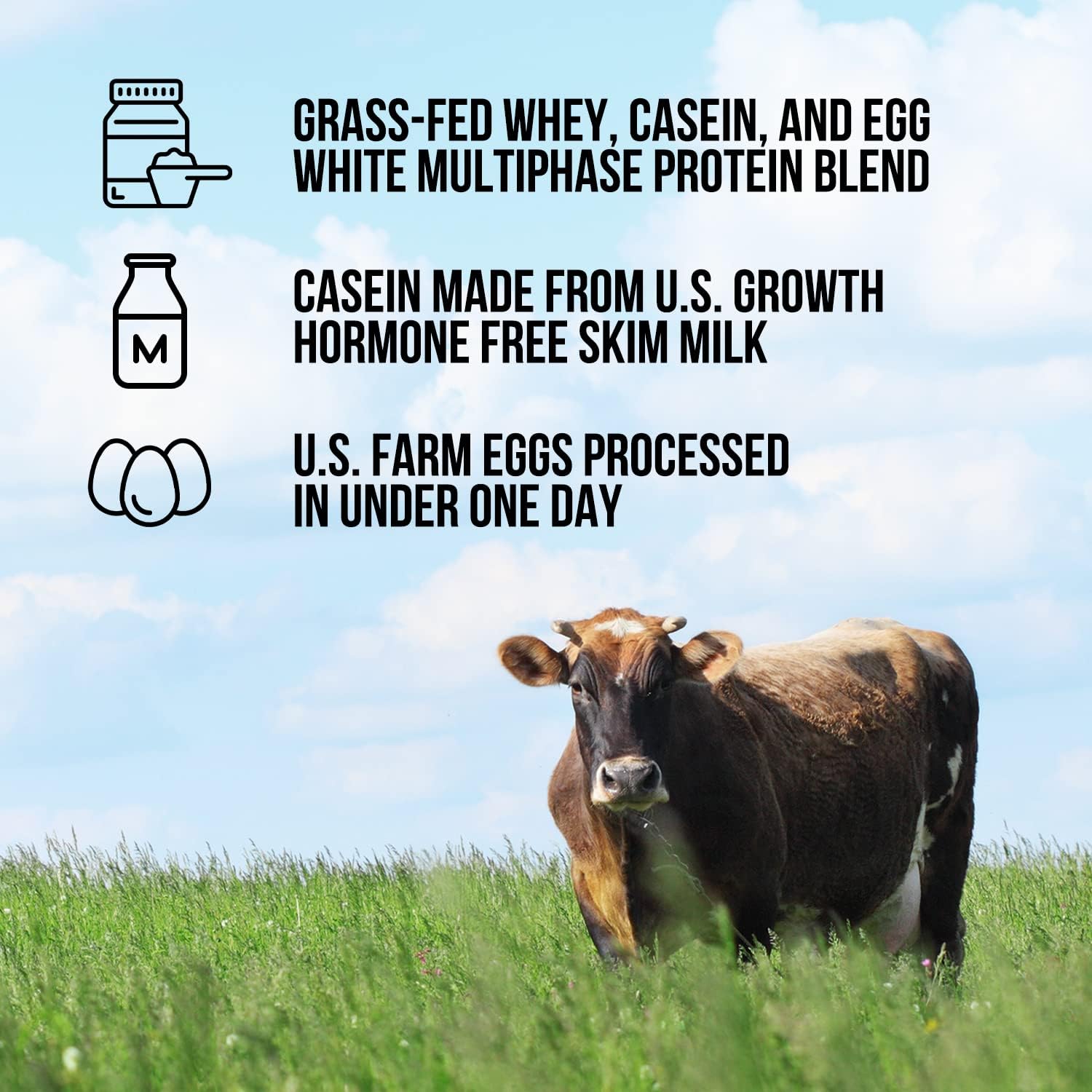 Naked Protein Powder Blend - Egg, Whey, and Casein Protein Mix, Unflavored by Naked Nutrition