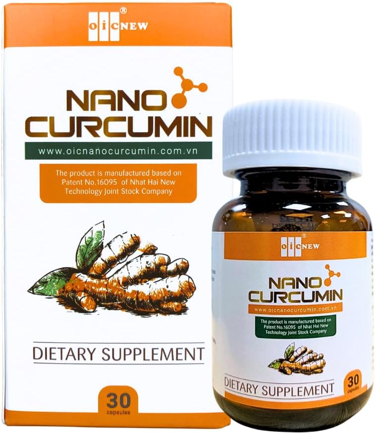 Nano Curcumin Capsules with Advanced Absorption Technology - 30 Capsules for Digestive Health, Gastric Relief, and Skin Benefits