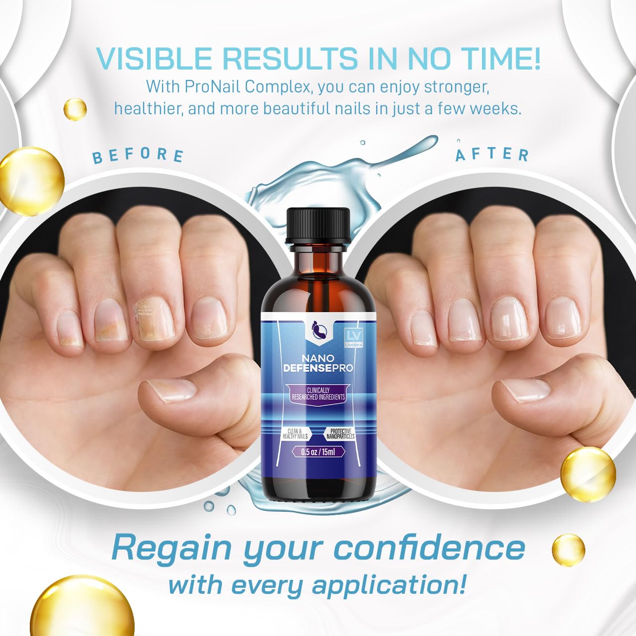 Nano Defense Pro Drops - 2 Bottle Pack for 60 Days of Protection