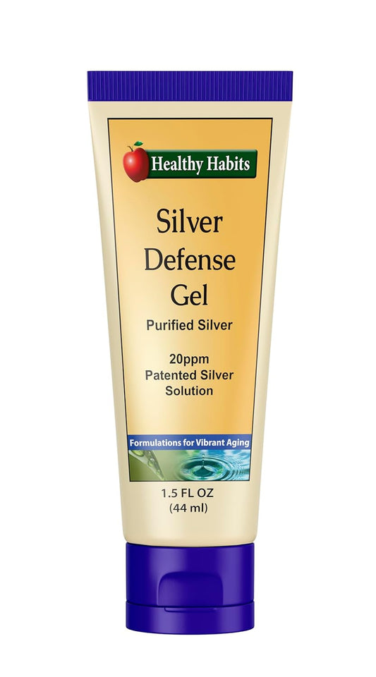 Nano Silver Gel for Healthy Habits: Purified Topical Colloidal Silver with Advanced Defense Technology