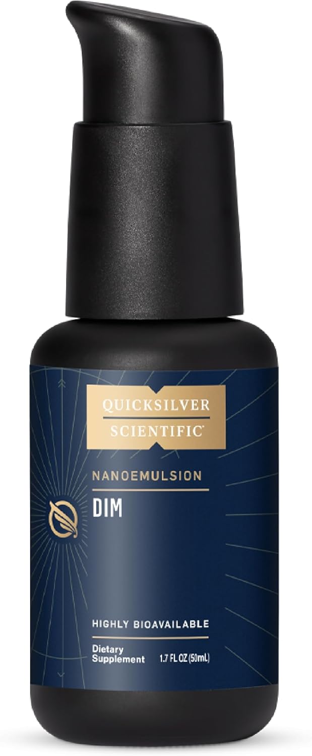 Nanoemulsified DIM Supplement for Hormone Balance in Men & Women - Soy-Free Detox & Immune Support - 1.7oz