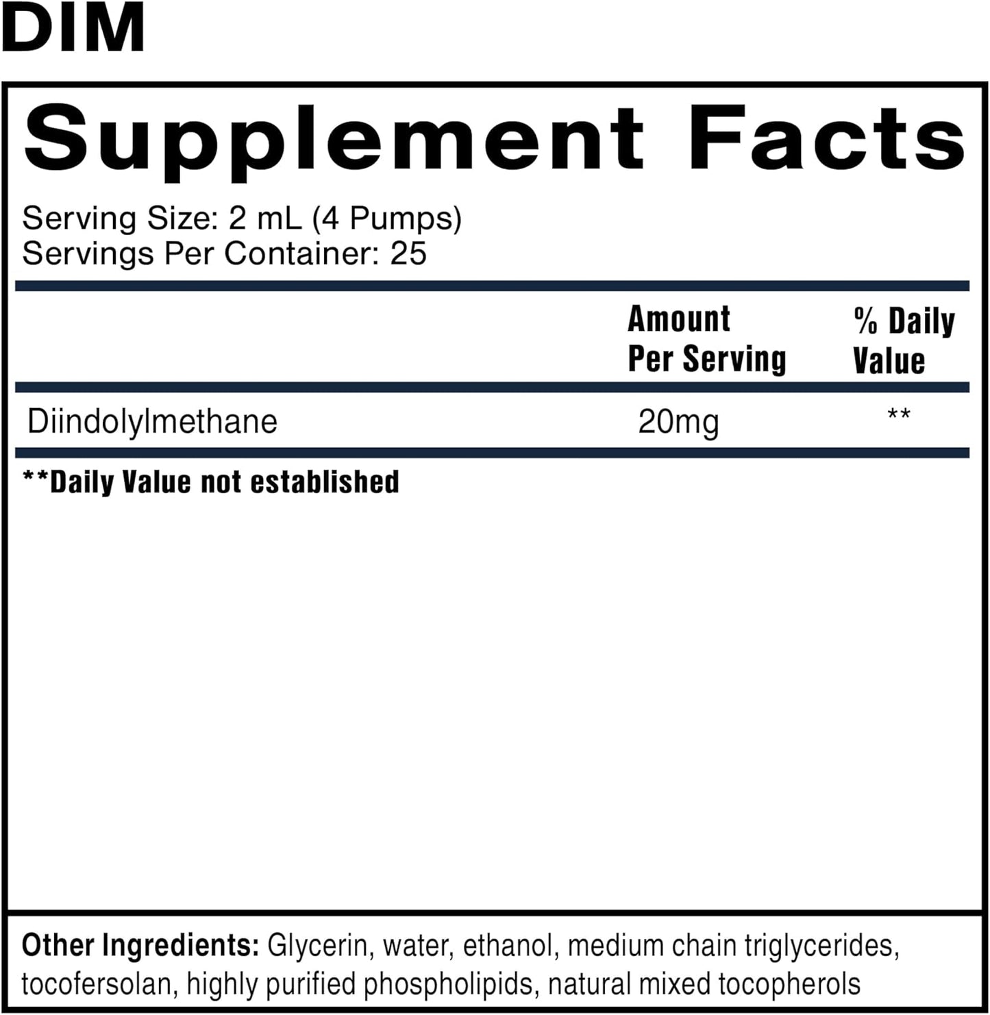 Nanoemulsified DIM Supplement for Hormone Balance in Men & Women - Soy-Free Detox & Immune Support - 1.7oz