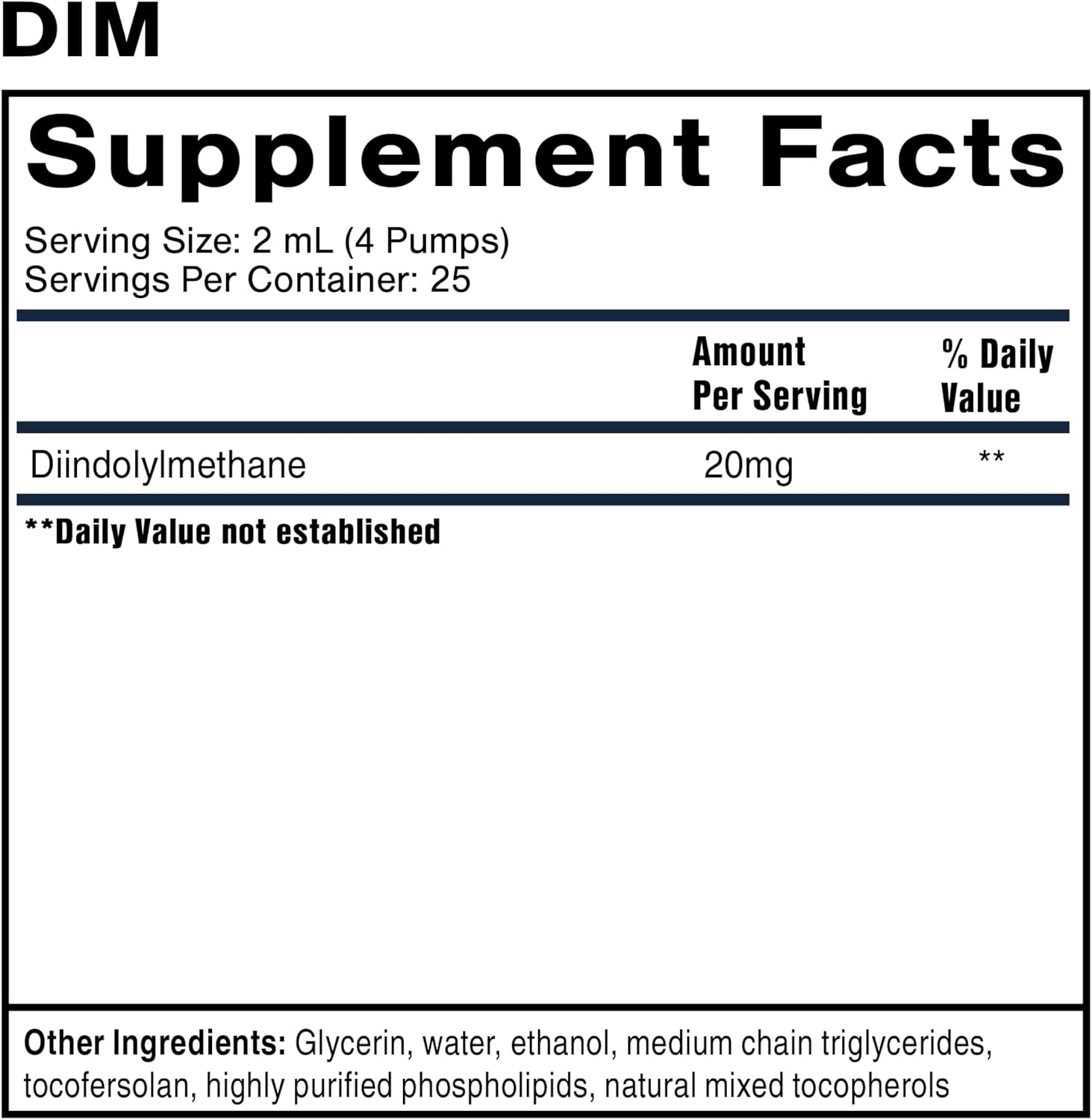 Nanoemulsified DIM Supplement for Hormone Balance in Men & Women - Soy-Free Detox & Immune Support - 1.7oz