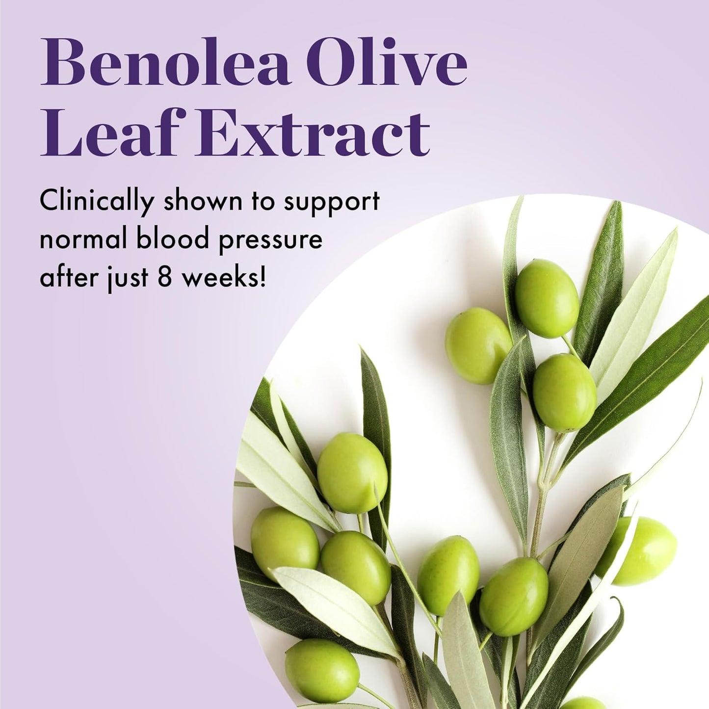 NAOMI BP Advanced Supplement with 1000mg Olive Leaf Extract and 180mcg Vitamin K2 for Cardiovascular Health (60 Count)