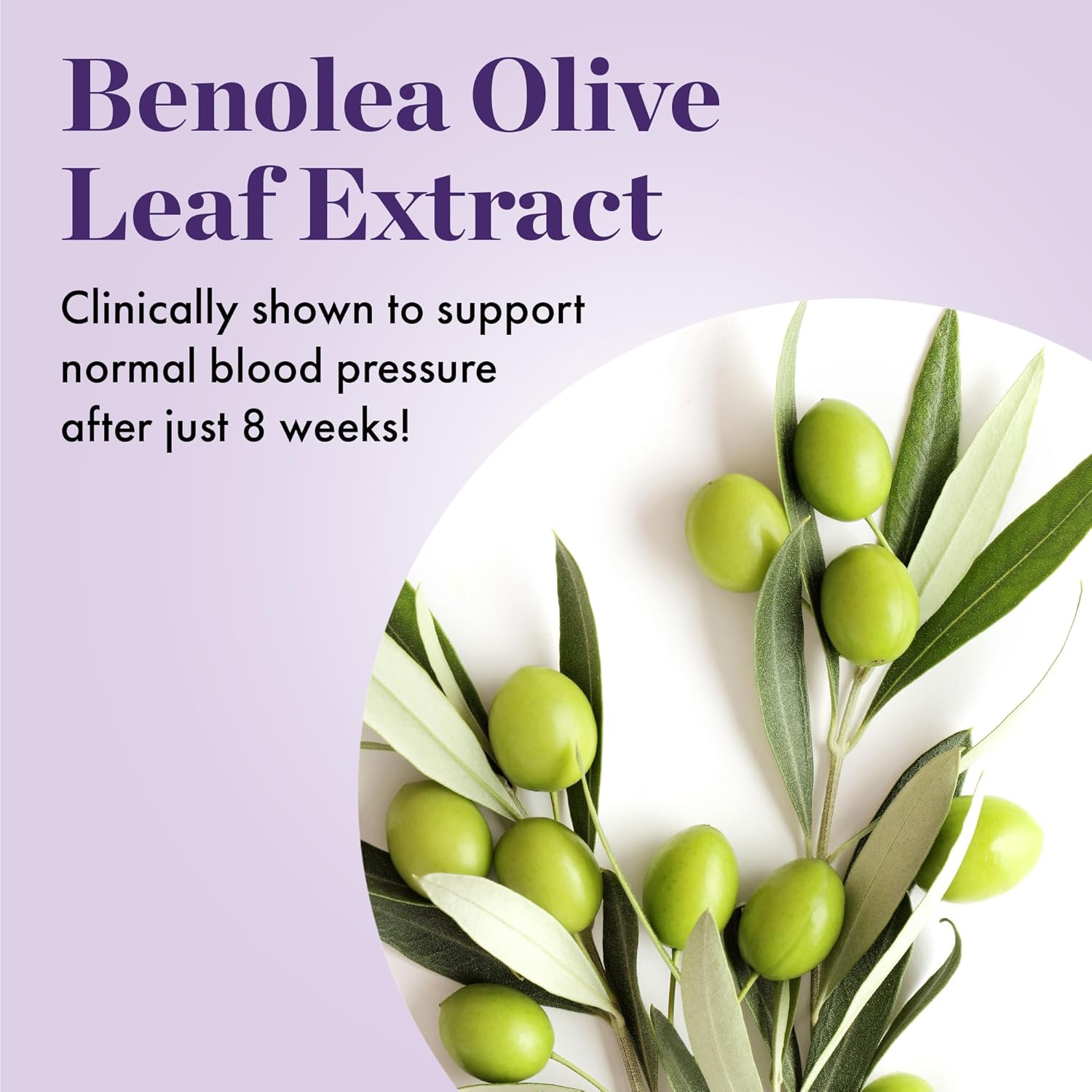 NAOMI BP Advanced Supplement with 1000mg Olive Leaf Extract and 180mcg Vitamin K2 for Cardiovascular Health (60 Count)