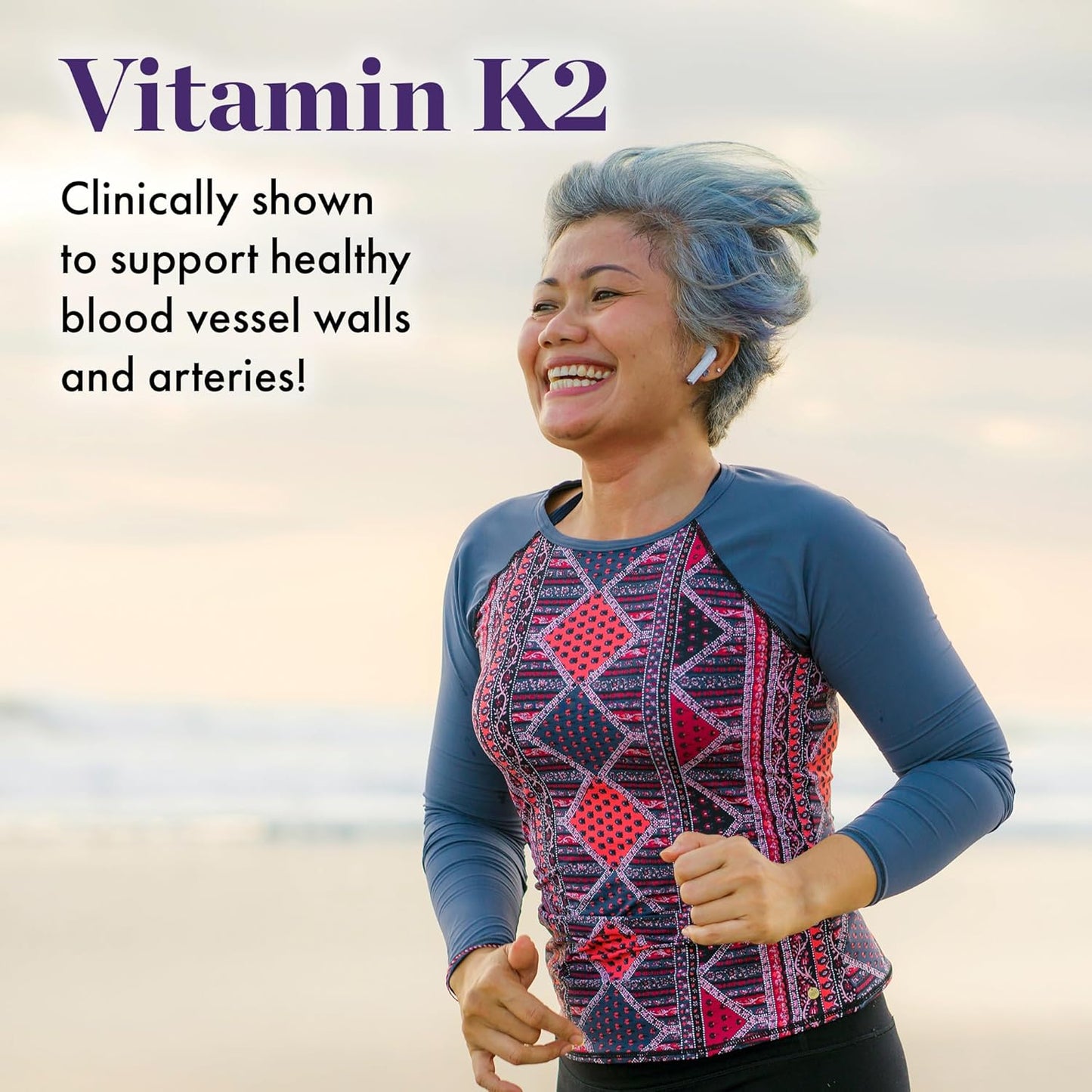 NAOMI BP Advanced Supplement with 1000mg Olive Leaf Extract and 180mcg Vitamin K2 for Cardiovascular Health (60 Count)