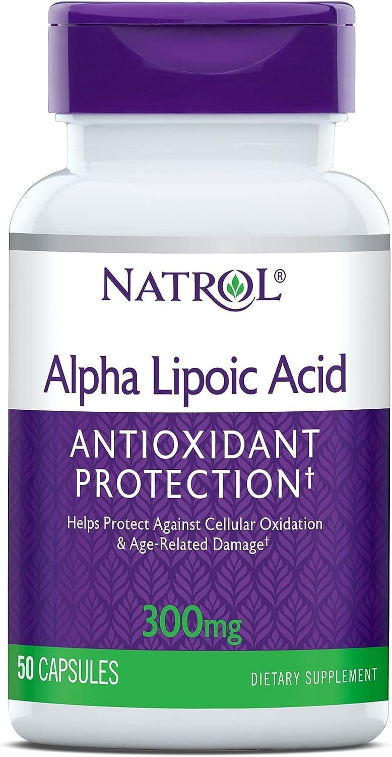 Natrol Alpha Lipoic Acid 300mg - 150 Capsules (3 Pack) for Antioxidant Support & Energy Boost