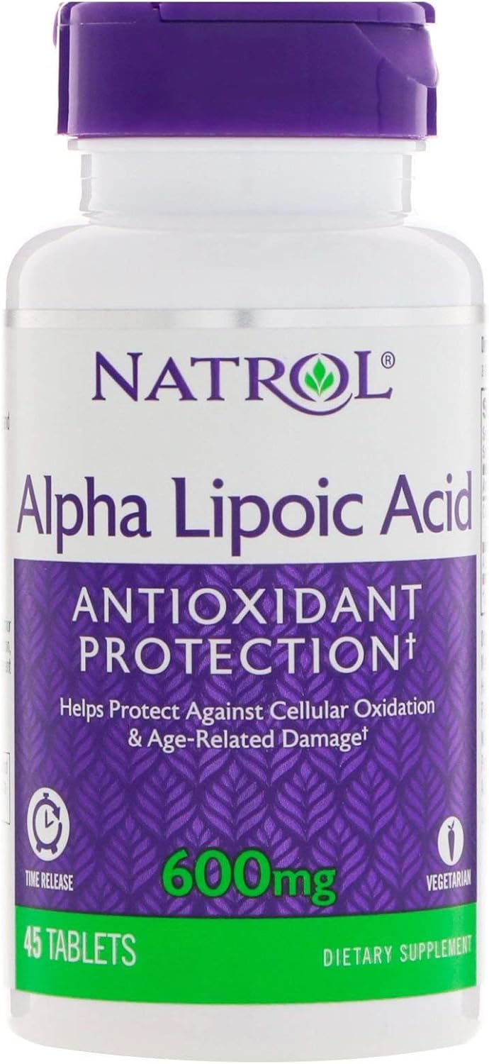 Natrol Alpha Lipoic Acid 600 mg Time Release Tablets - 45 Count