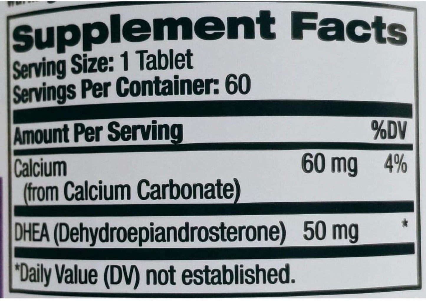 Natrol DHEA Tablets 50mg - 2 Pack, 60 Count Each