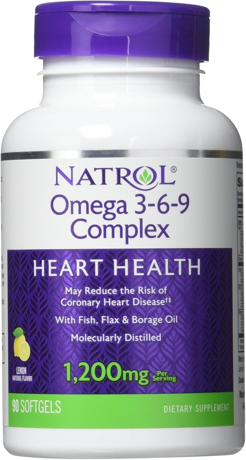 Natrol Omega 3-6-9 Complex Softgels - 90 Count Bottle