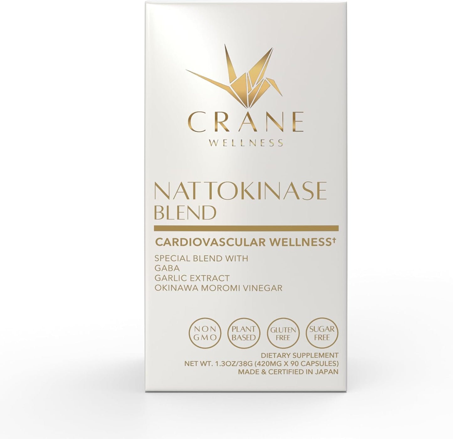 Nattokinase Blend by Crane Wellness - Natural Health Supplement for Circulation and Heart Health
