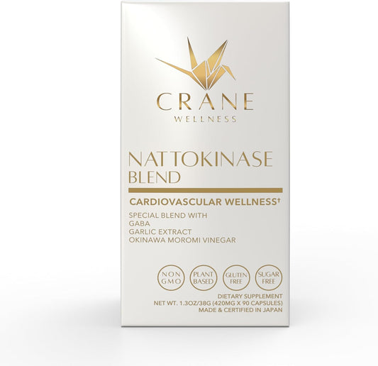Nattokinase Blend by Crane Wellness - Natural Health Supplement for Circulation and Heart Health