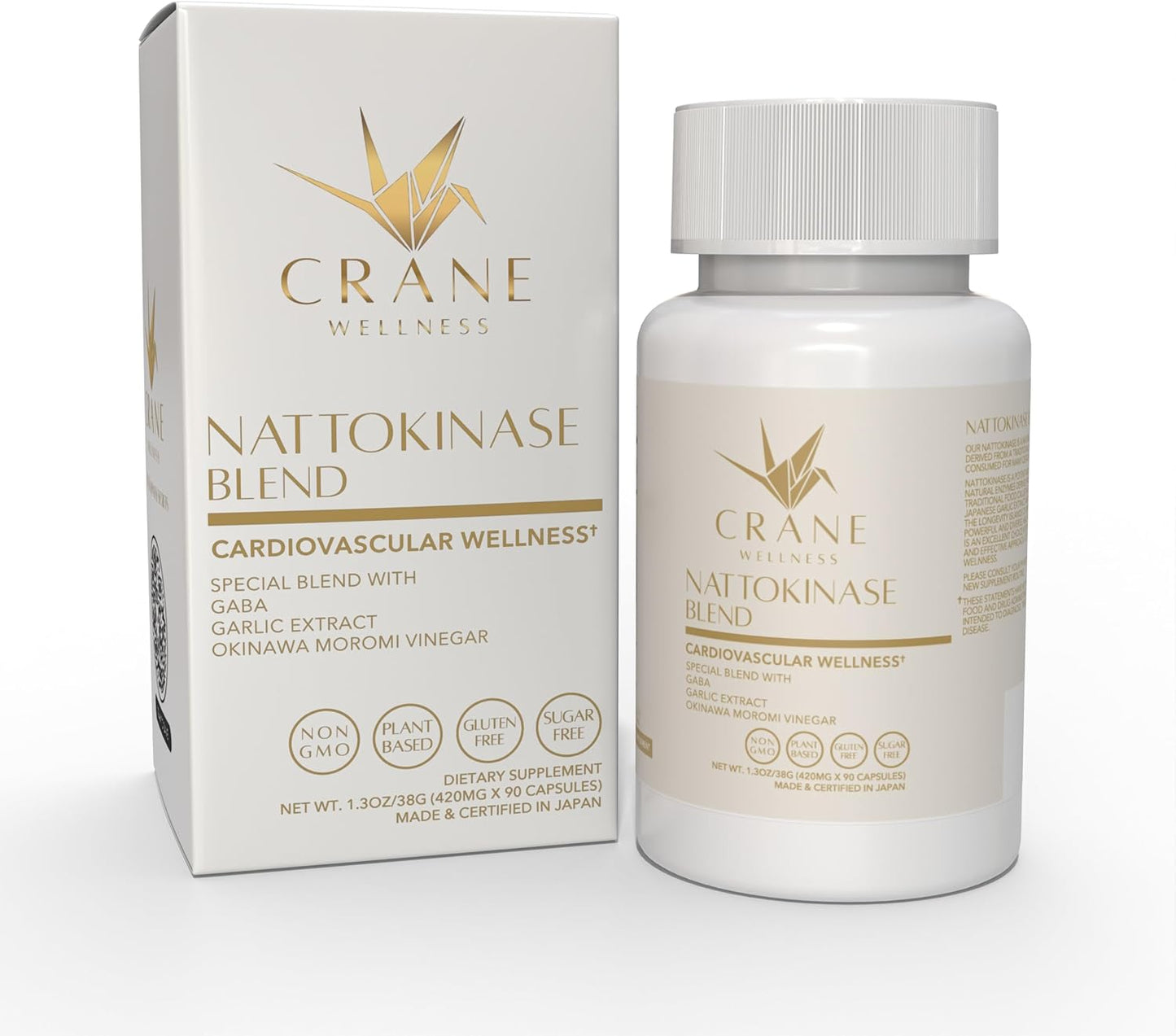 Nattokinase Blend by Crane Wellness - Natural Health Supplement for Circulation and Heart Health