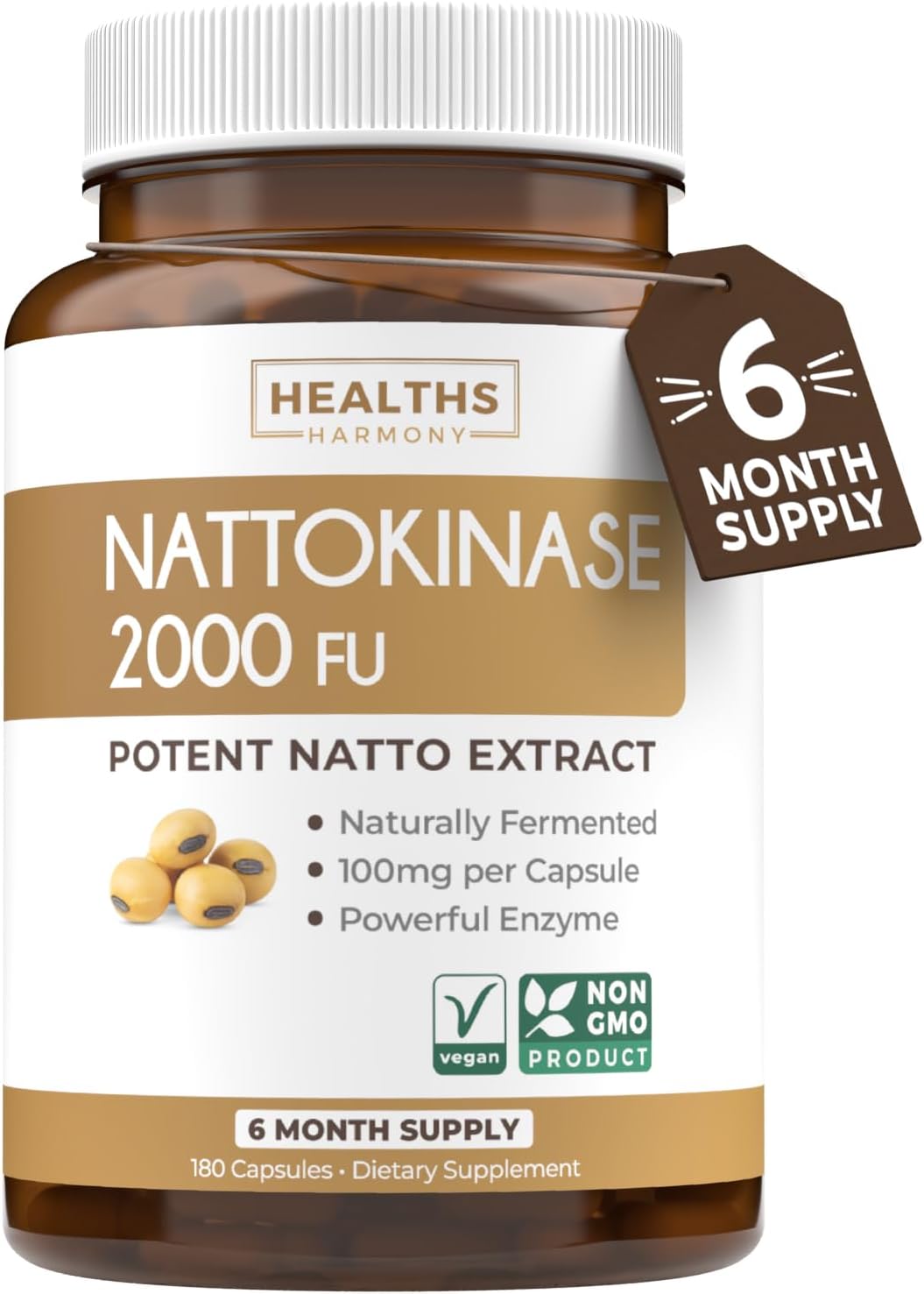 Nattokinase & Green Tea Bundle: Powerful 2-Month Supply for Natural Metabolism Boost - 180 Capsules of Nattokinase 2000 FU & Green Tea Extract with EGCG for Health Harmony