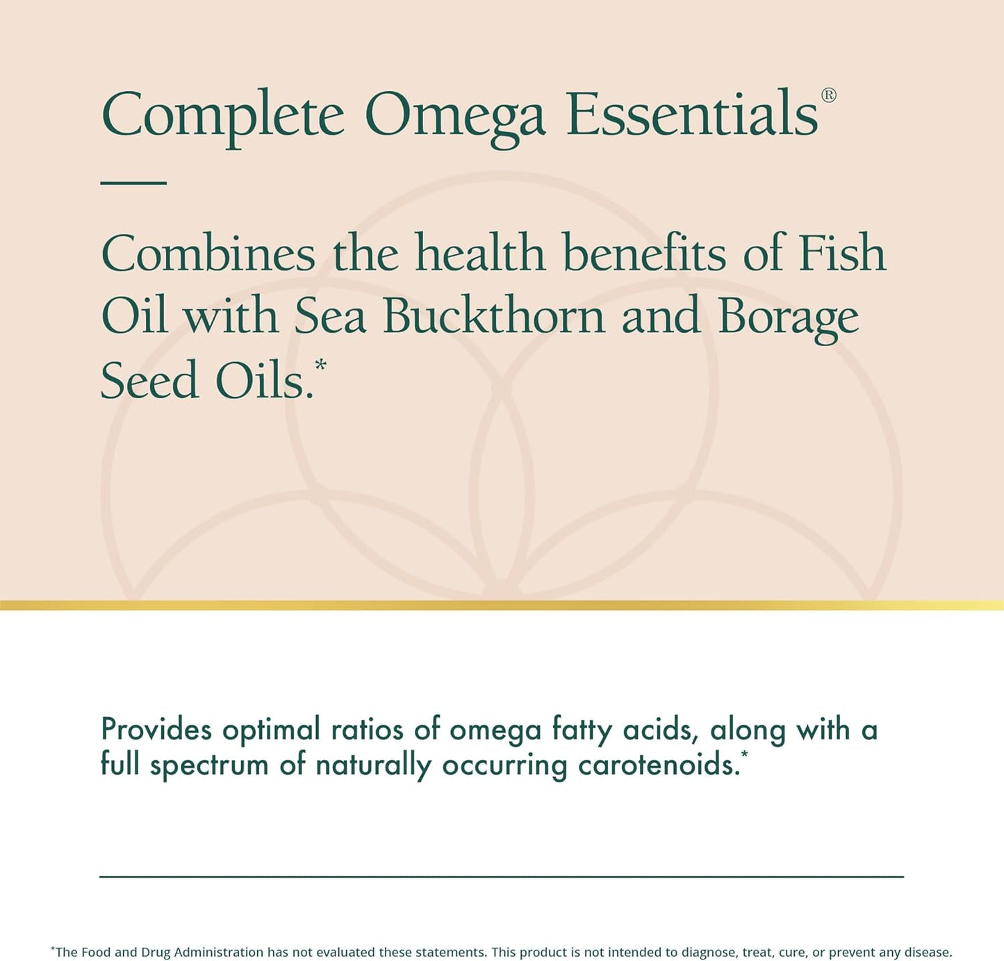 Natura Health Products Omega Essentials Supplement - Balanced Blend of Omega Fatty Acids with Fish Oil, Borage Seed Oil, Sea Buckthorn Berry - 120 softgels