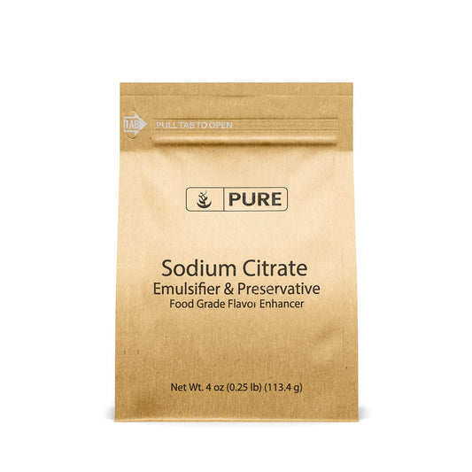 Natural 4 oz Sodium Citrate for Molecular Gastronomy - Pure Ingredients for Preserving and Emulsifying