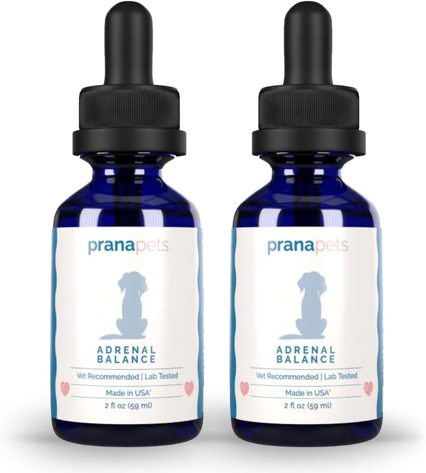 Natural Adrenal Balance Supplement for Dogs with Cushing's Disease - 2 Pack | Herbal Formula to Relieve Symptoms | Licorice-Free Formula