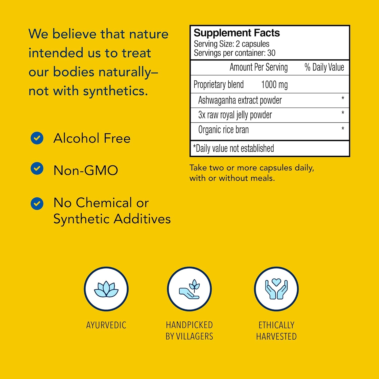 Natural Ashadrene Supplement - 60 Capsules by NORTH AMERICAN HERB & SPICE