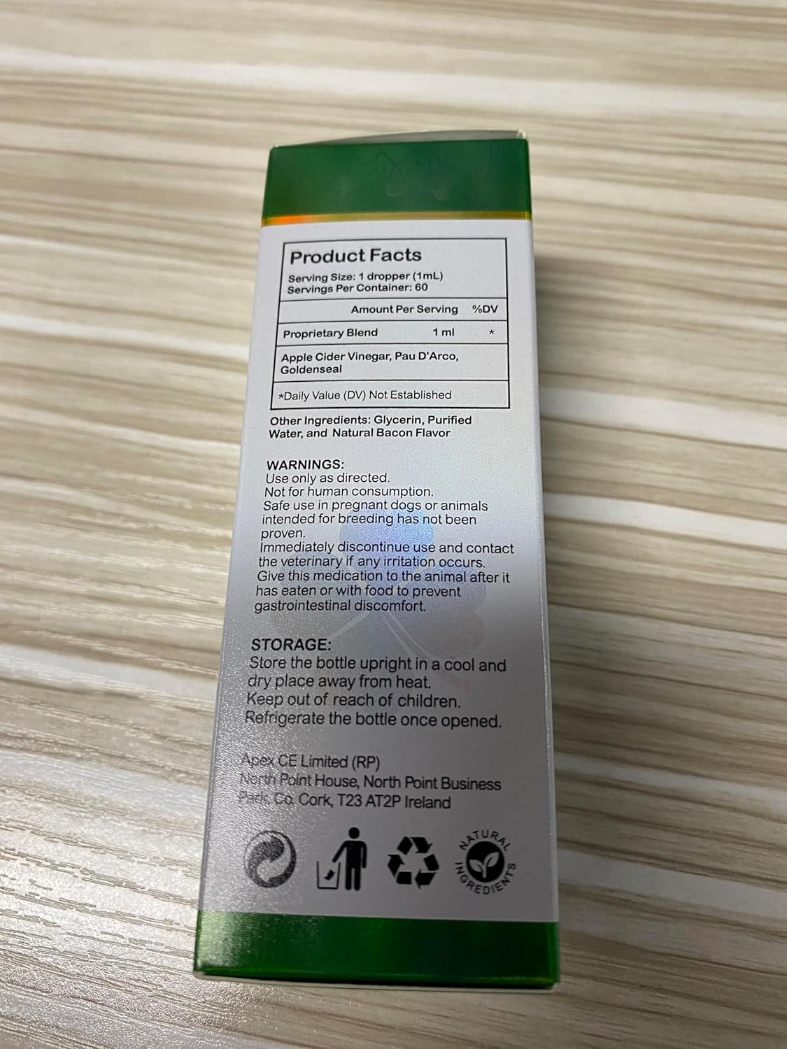 Natural Bacon-Flavored Dog Antibiotics for Allergy and Itch Relief - 120 ml - 2 Pack