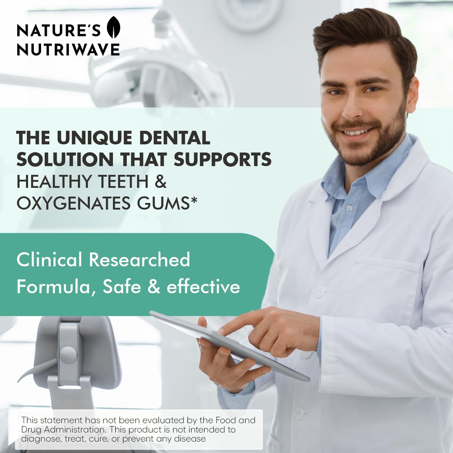 Natural Bad Breath Treatment & Oral Health Boost - Natures NutriWave Denticore Supplements for Teeth & Gums - 30 Tablets, USA Made