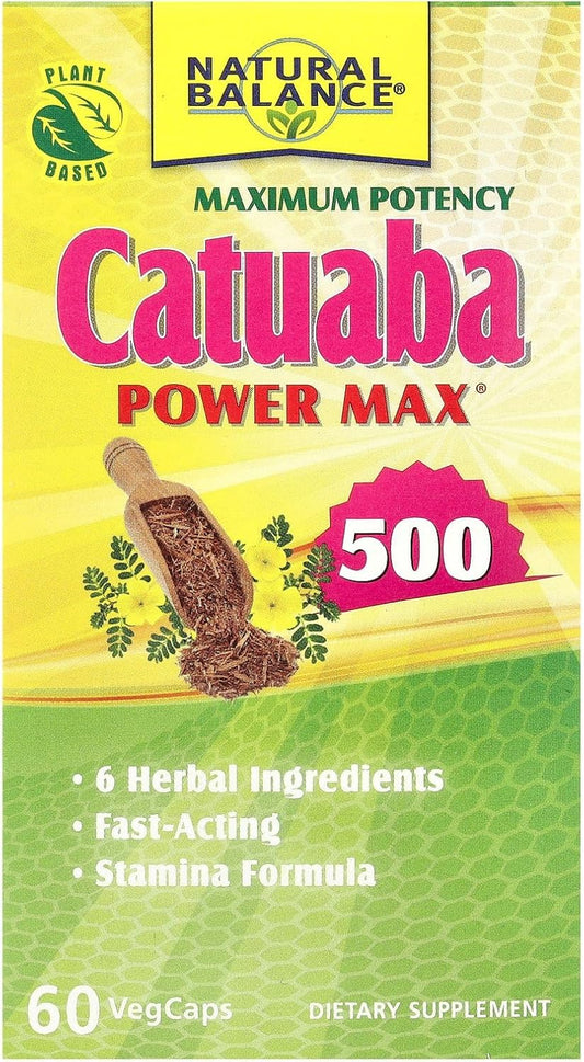 Natural Balance Cartuaba 500 Power Max Supplement - 60 Capsules