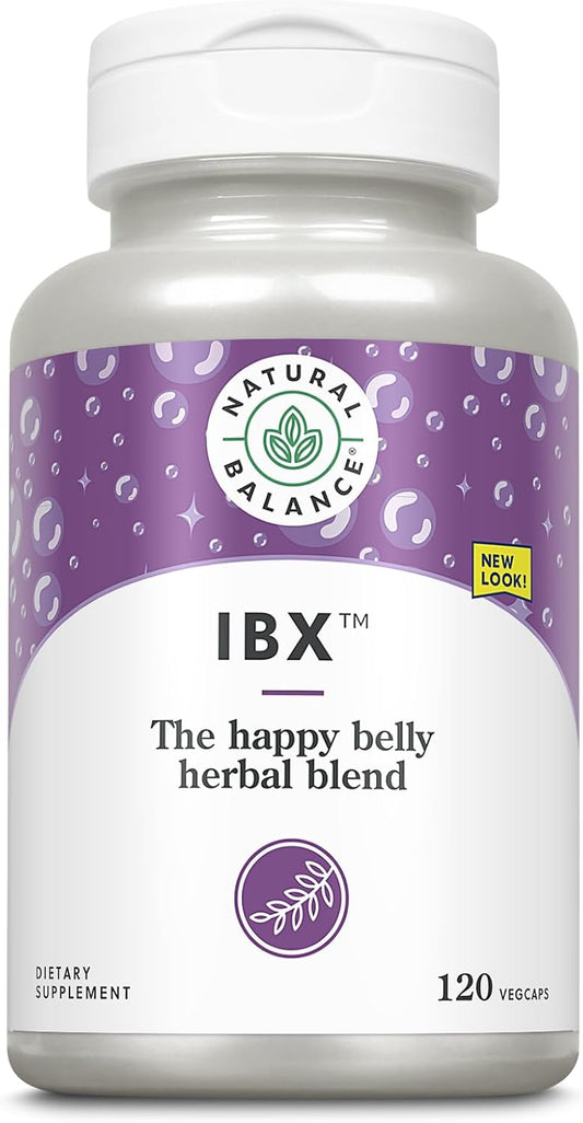 Natural Balance IBX Bowel Formula | 120 Veggie Capsules for Digestive Health