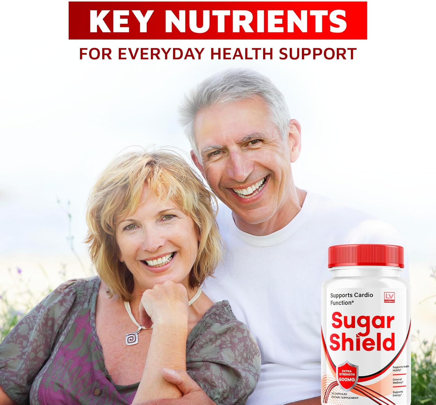 Natural Blood Sugar Support Pills - LIVORKA Sugar Shield Advanced Formula with 30 Capsules, All Natural Ingredients