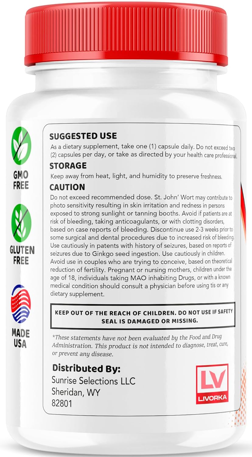 Natural Blood Sugar Support Pills - LIVORKA Sugar Shield Advanced Formula with 30 Capsules, All Natural Ingredients