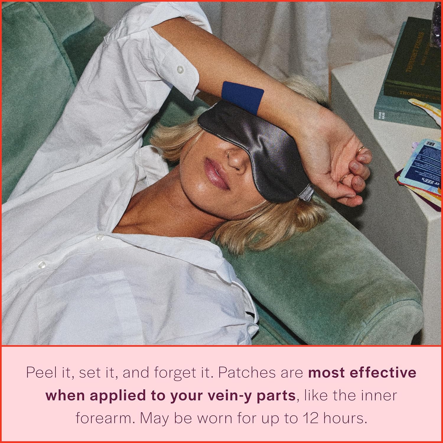 Natural Botanical Sleep Patch with Valerian Root, L-Theanine, Lavender Oil & Hops - 28 Patches - Improve Sleep Quality with Fleur Marché Dream, Plz