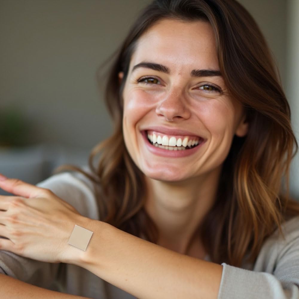 Natural Brain Function Support Patches with D3, A, B9, B1, B2, B3, B6, B7, Zinc Citrate, B12 - 30 Day Supply, Enhances Concentration & Memory