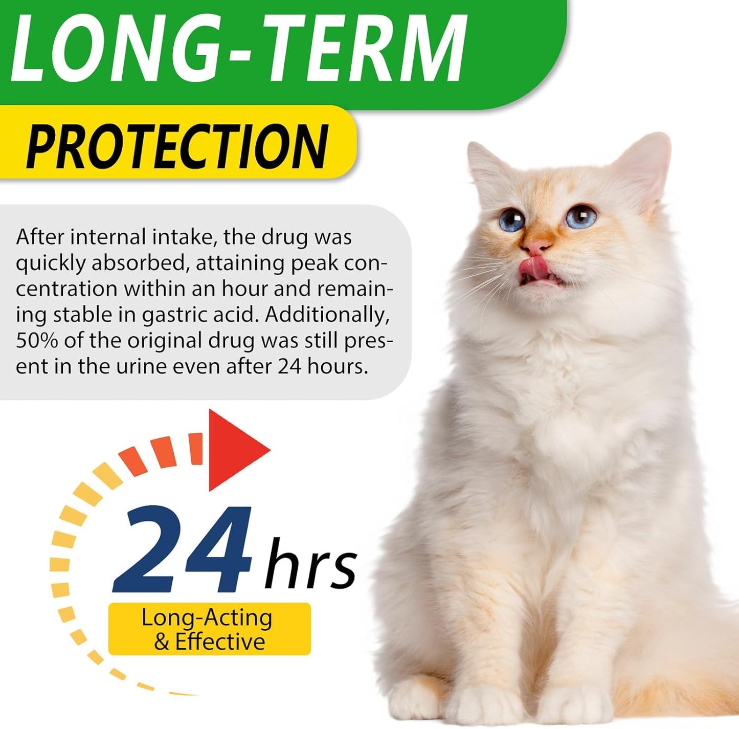 Natural Chicken Flavour Cat Antibiotic for Immune System Support, Allergy Relief, UTI Prevention - 4 Fl Oz / 2 Pack