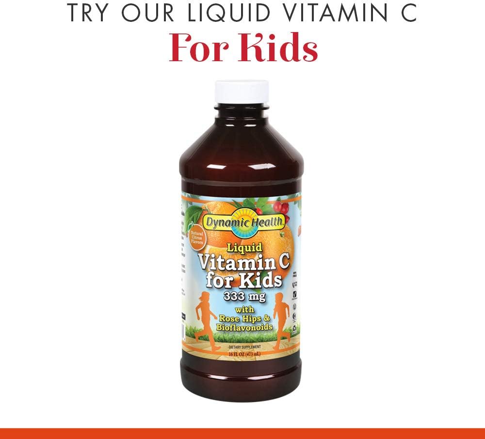 Natural Citrus Liquid Vitamin C | 1000 Mg | 8 Ounce Bottle by Dynamic Health