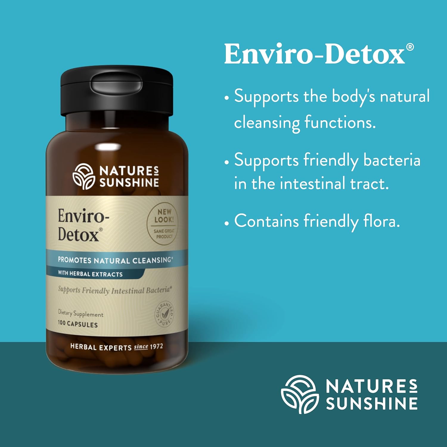 Natural Detox Supplement, 100 Capsules | Eliminates Pollutants, Boosts Digestion, and Supports Cleansing Processes