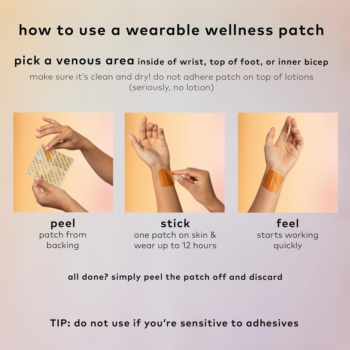 Natural DHM and Vitamin B1 After Party Patch - Green Tea Infused Wearable Wellness for Recovery, 8 Patches for Bouncing Back After a Night Out