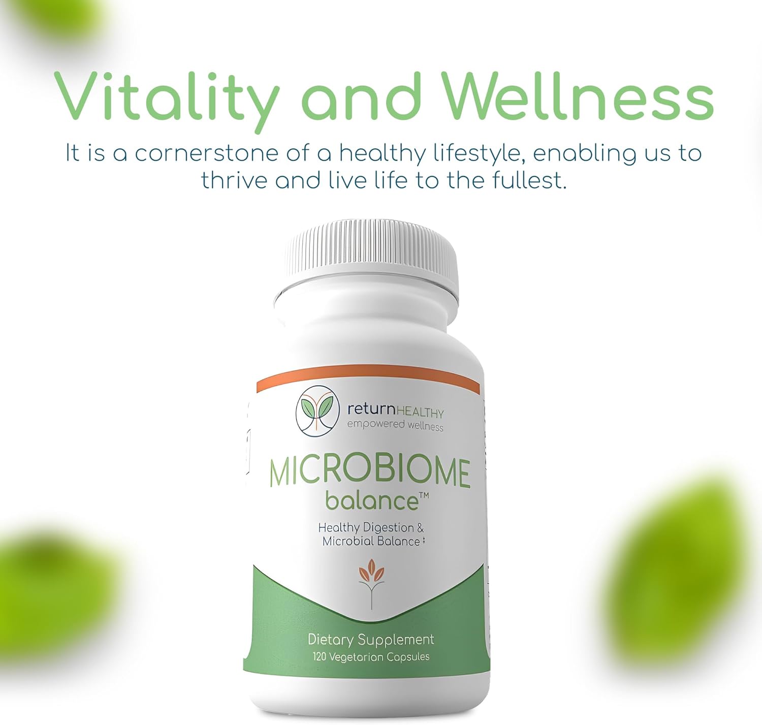 Natural Digestive Health Supplement for Men and Women - Promotes Healthy Microbiome Balance with Monolaurin and Caprylic Acid - Supports Gut Health and Detoxification - 120 Capsules