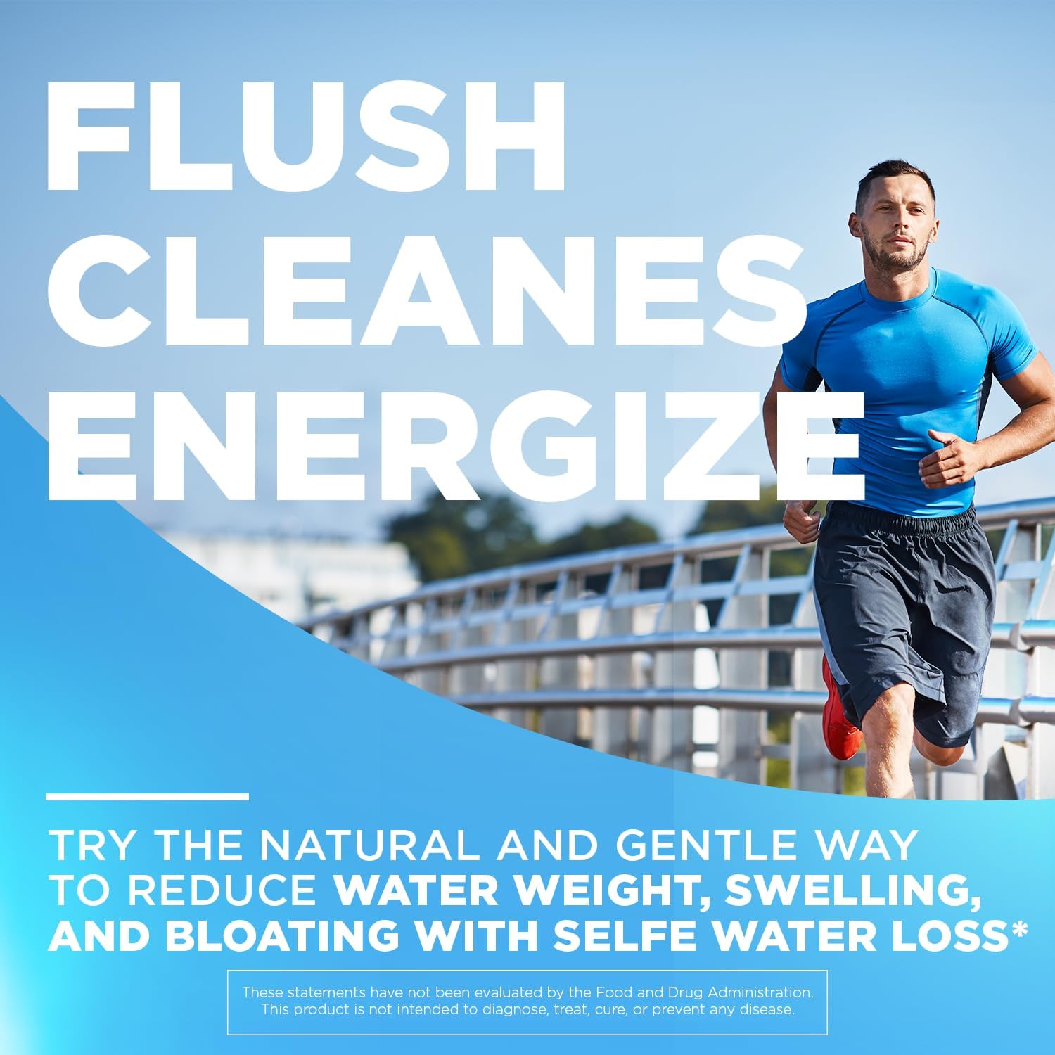 Natural Diuretic Water Pills for Fast Bloating Relief - 60 Veg Capsules for Men and Women - Selfevolve Water Loss Supplement